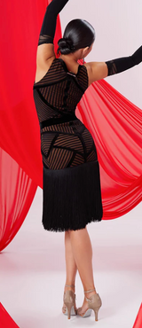 Geometric Spliced Skirt