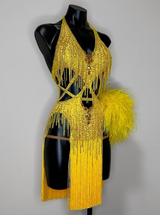 Elems Yellow Latin Dress