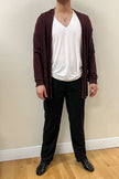 Eugene Cardigan Burgundy