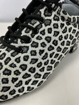 White Leopard Ballroom Shoes