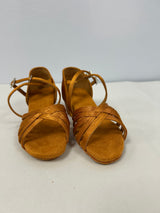 Satin Girls Multi-Strap 1.5" Ballroom Shoe