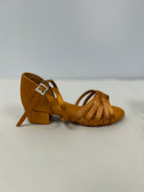 Satin Girls Multi-Strap 1.5" Ballroom Shoe