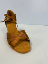 Satin Women's Multi-Strap 3" Ballroom Shoe