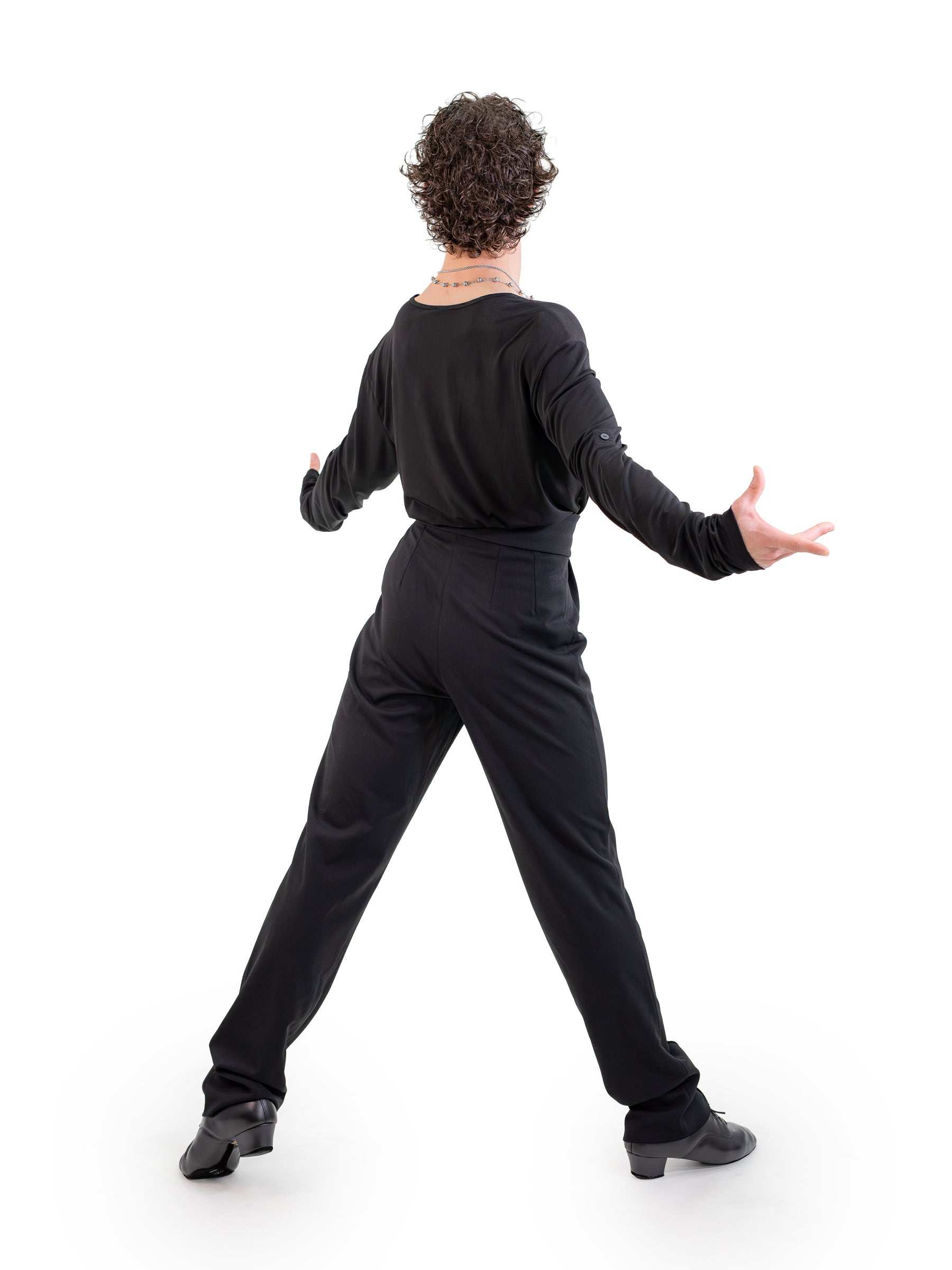 Kahuna V-Neck L/S Tee Black