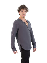 Kahuna V-Neck L/S Tee Grey