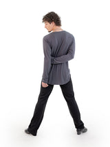 Kahuna V-Neck L/S Tee Grey