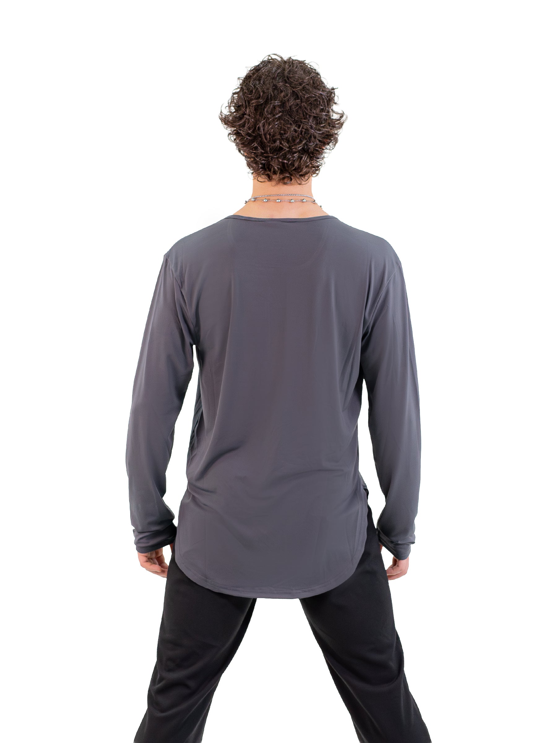 Kahuna V-Neck L/S Tee Grey