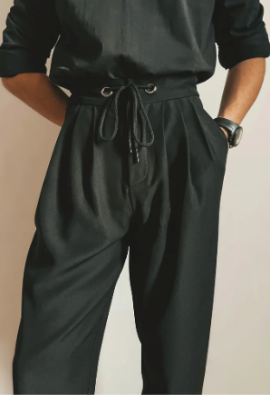 Black Drawstring Pants