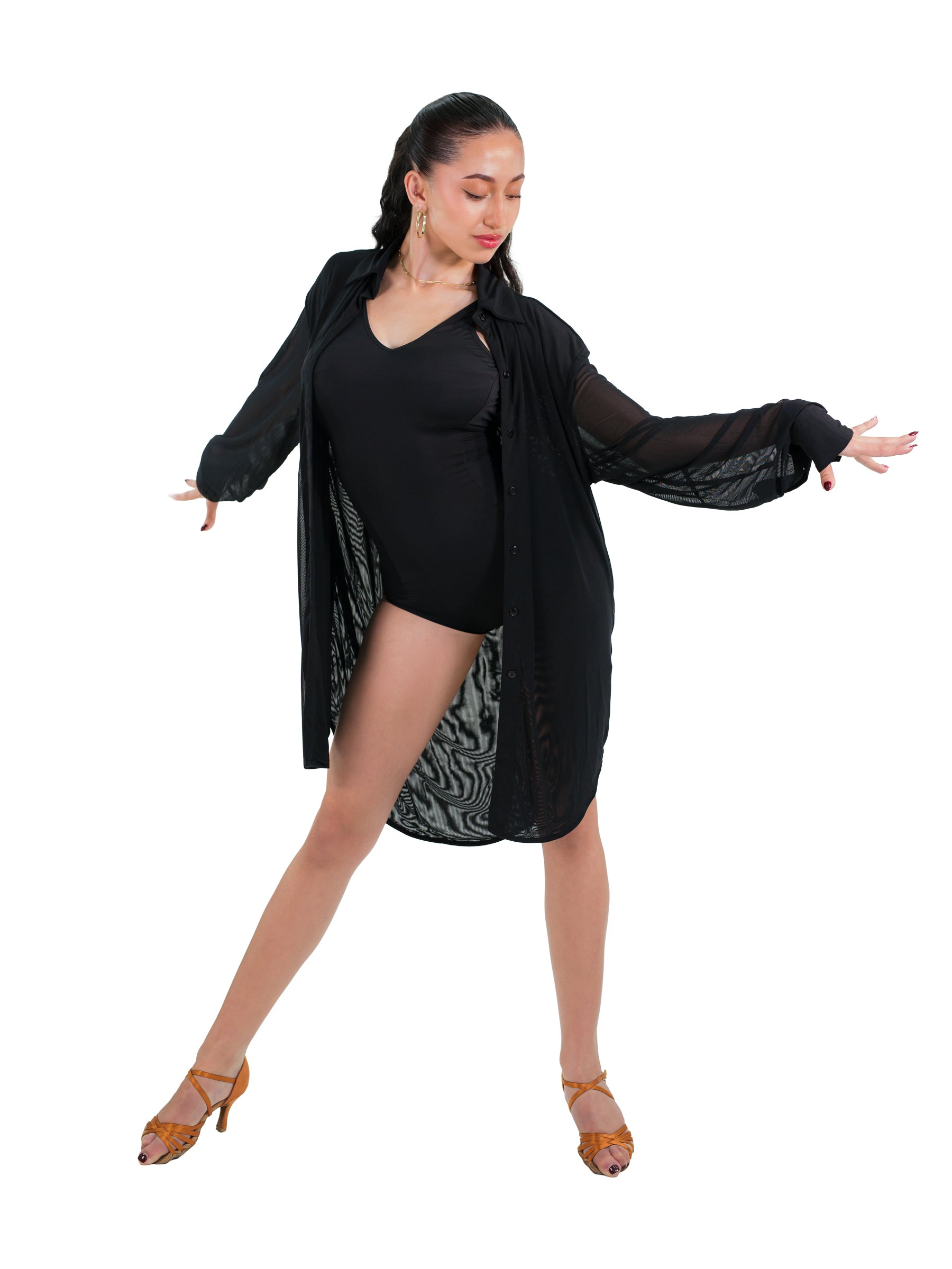Pilar Oversized Shirt- Black