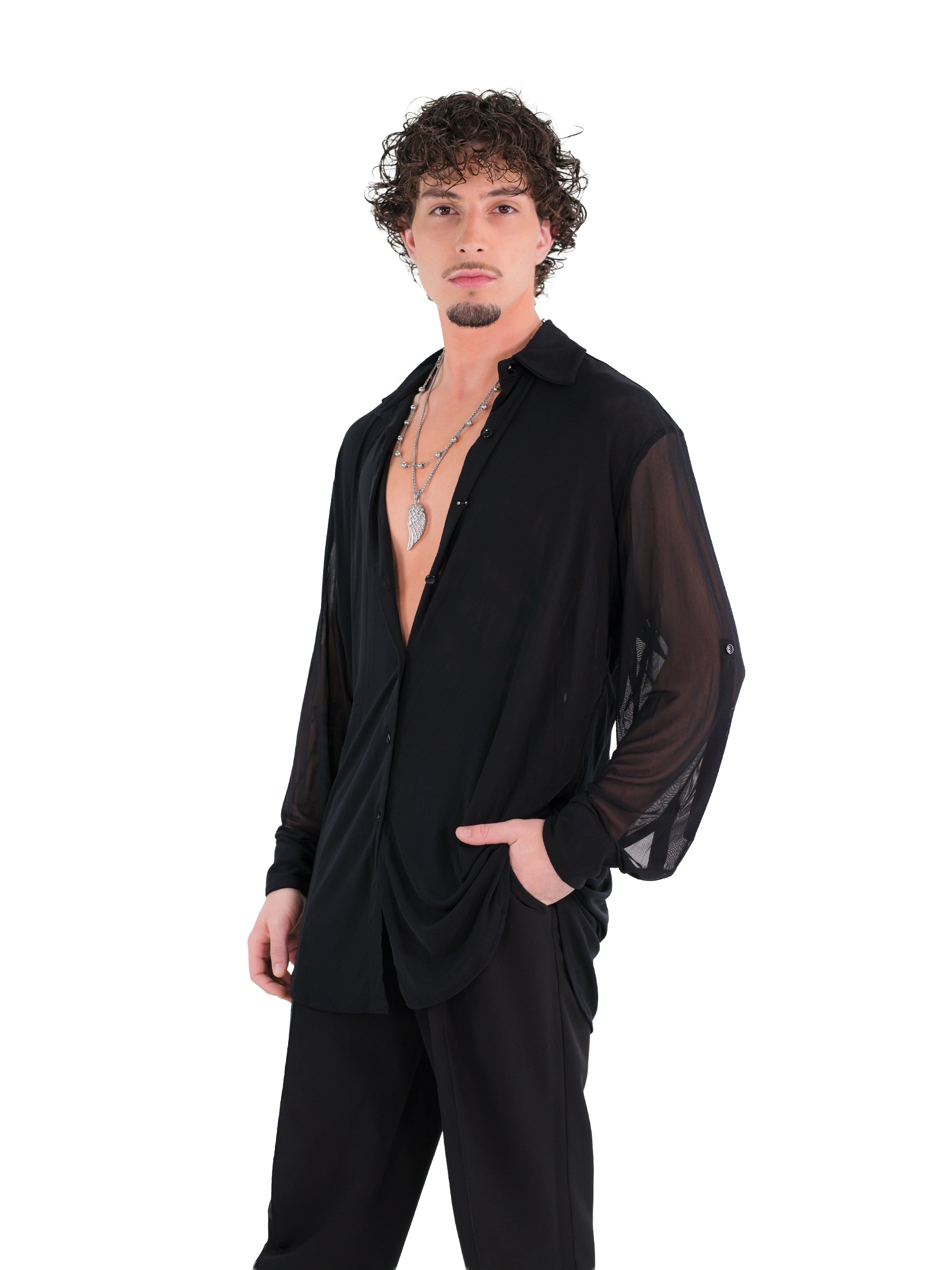 Pilar Oversized Shirt- Black