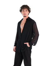 Pilar Oversized Shirt- Black