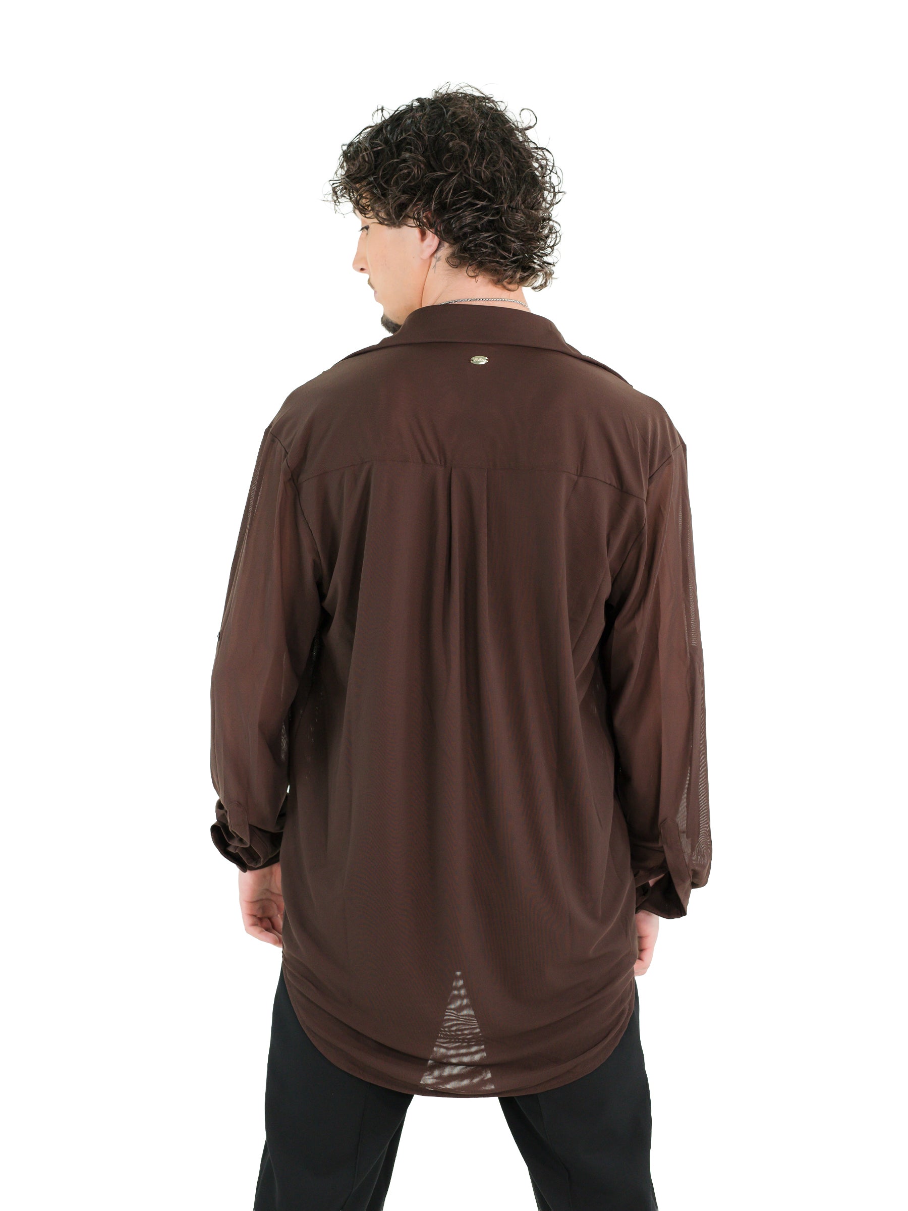 Pilar Oversized Shirt- Espresso