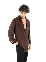 Pilar Oversized Shirt- Espresso