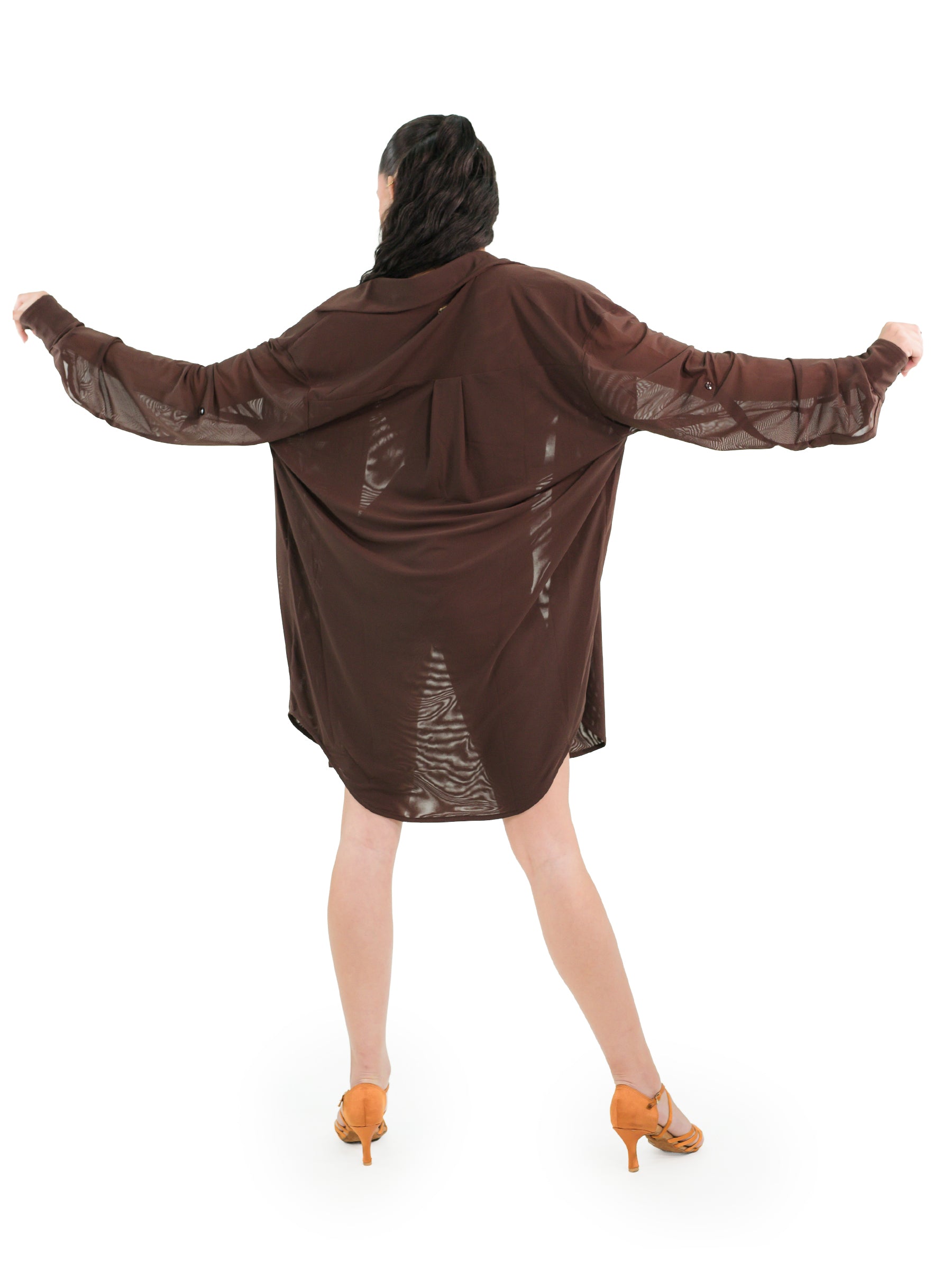 Pilar Oversized Shirt- Espresso