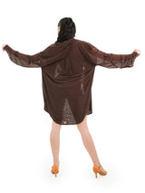 Pilar Oversized Shirt- Espresso