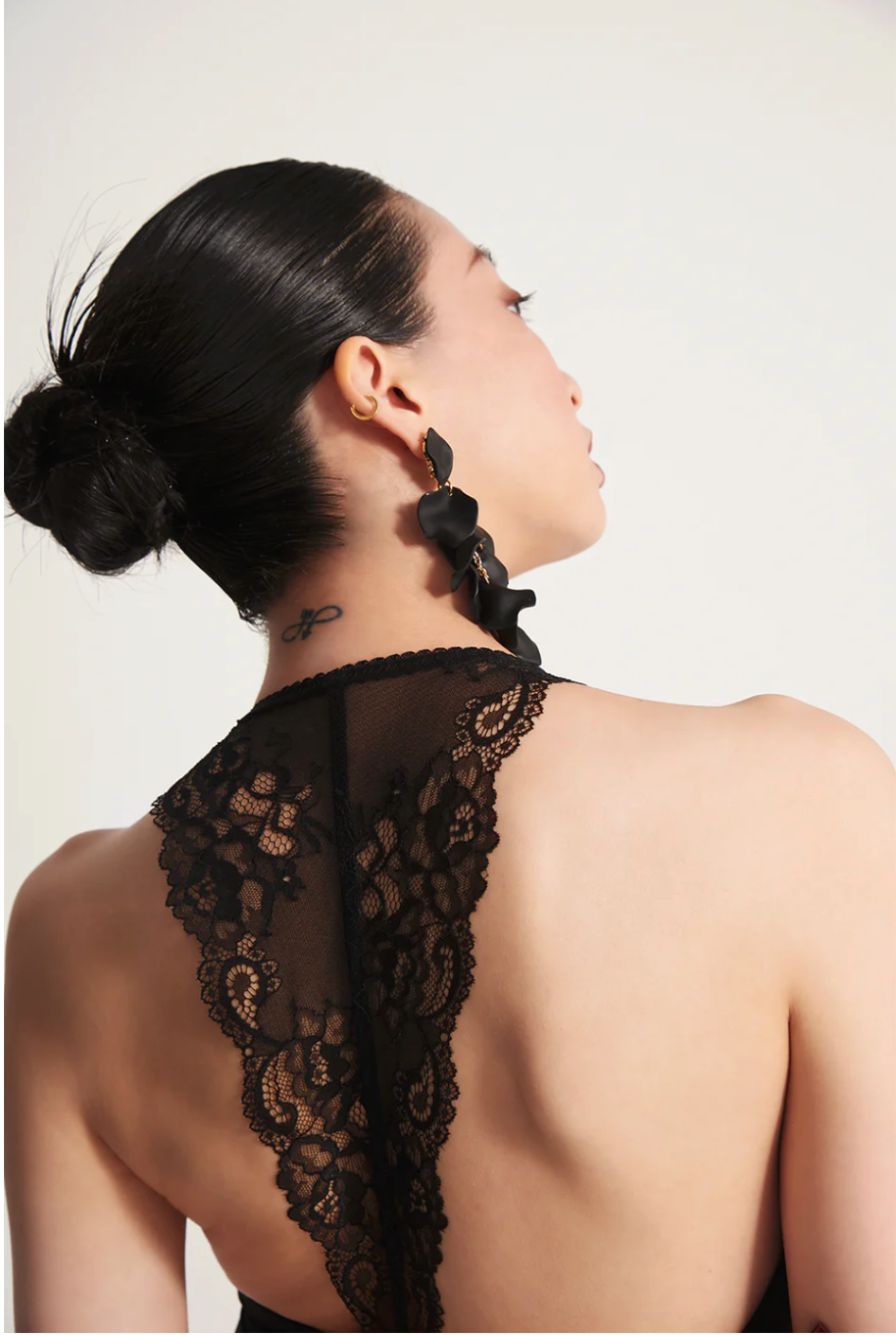 Black Lace Sling Leotard
