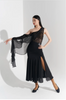 Pleated Modern Skirt with Side Slit