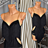 Black Fringe Dress