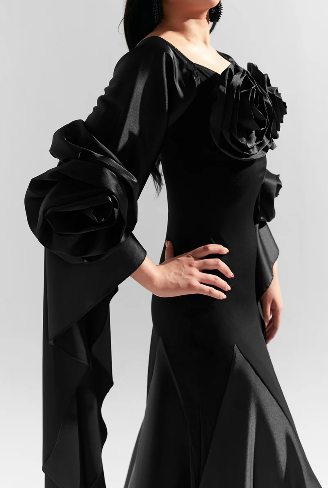 Black Flower Dress