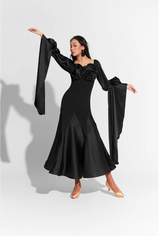Black Flower Dress