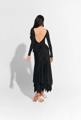 Black Super Soft Long Sleeve Dress