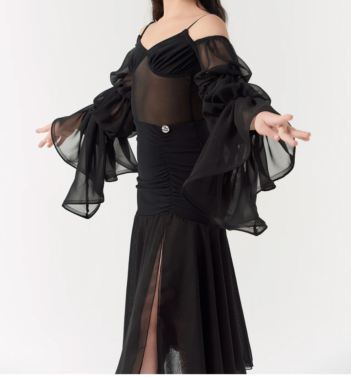 KIDS High-End Ruffle Hem Dress