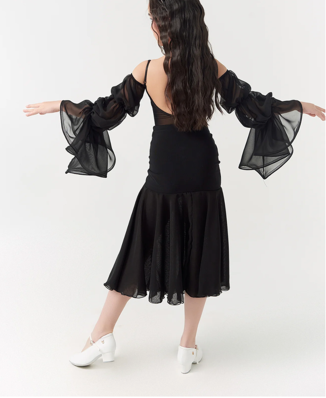 KIDS High-End Ruffle Hem Dress