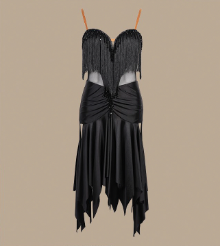 Midnight Fringe Dress