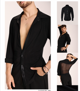 Metallic Sheer Mens shirt