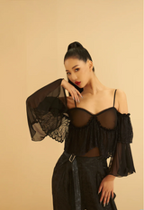 Flare Sleeve Leotard