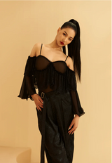 Flare Sleeve Leotard