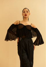 Flare Sleeve Leotard