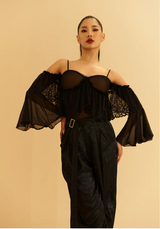 Flare Sleeve Leotard