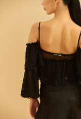 Flare Sleeve Leotard