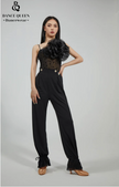 Ankle Strap Trousers with Lace