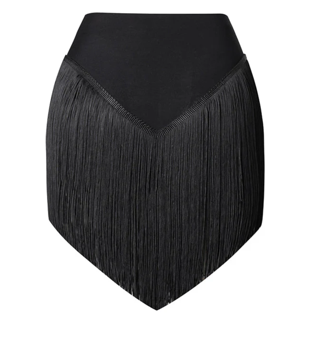 Angular Fringe Skirt