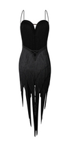 2022 Fringe Dress Black