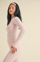 Soft Knit Long Sleeve Tee Pink