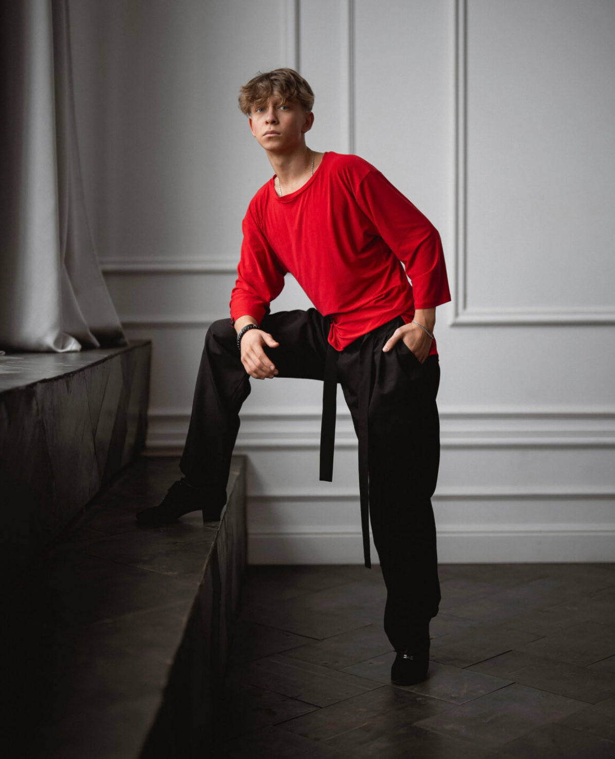 Mens Red Tunic