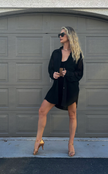 Oversized Net Dress Shirt