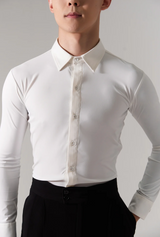 Long Sleeves Slim Fit Stretchy Shirt