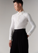 Long Sleeves Slim Fit Stretchy Shirt