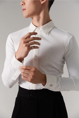 Long Sleeves Slim Fit Stretchy Shirt