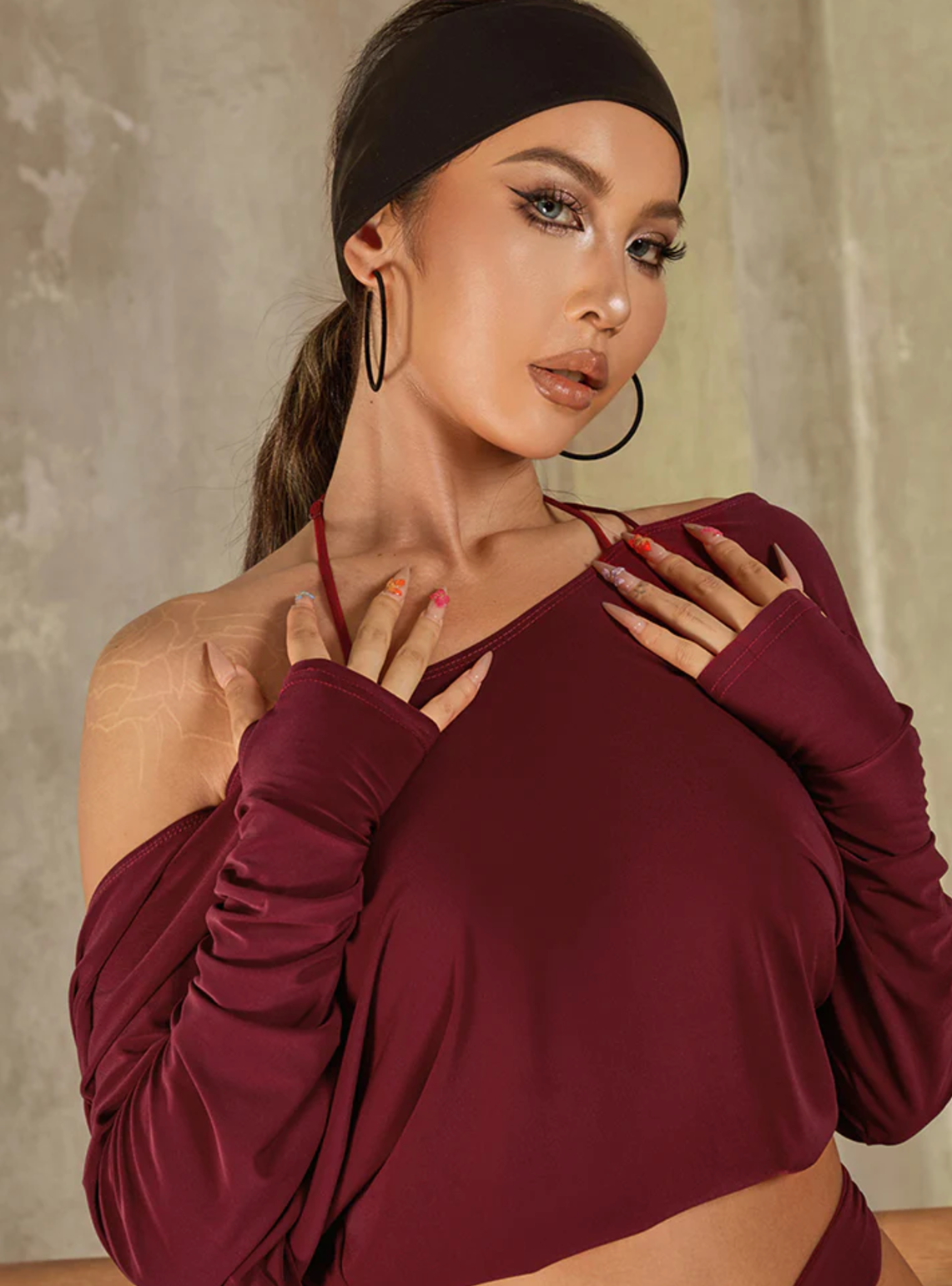 Maltisse Top Burgundy