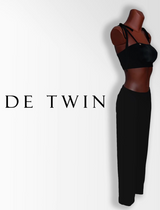 Black Silk Trousers