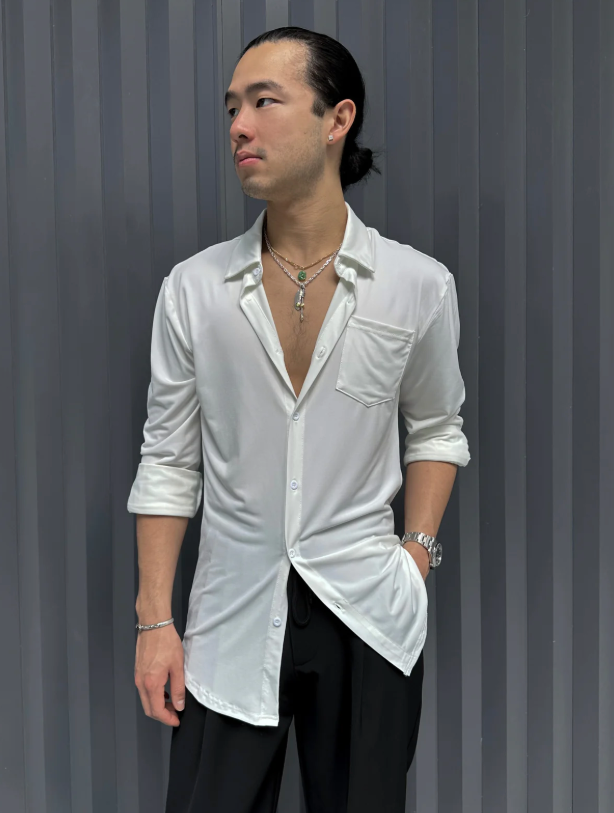 White Collared Dress Shirt