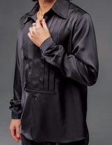 Satin Bib Shirt