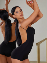 Lychee Aroma Bodysuit-Black