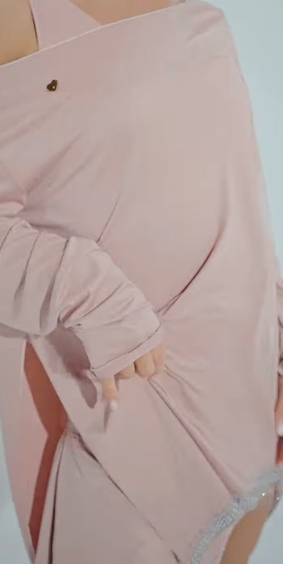 Be Free Tunic Nude with Nude Crystal