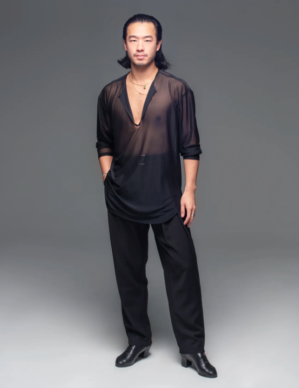 Net Loose Fit V Shirt